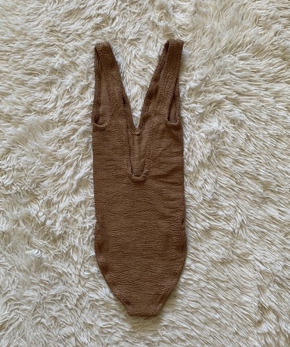 New Hunza G Sadie one piece swimsuit one size in metallic cocoa - Picture 5 of 7
