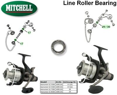 Mitchell - Teil 1085326 Kugellager für Schnurlaufröllchen - alle Avorunner V2