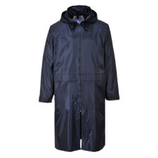 UNISEX LONG HOODED WATERPROOF RAIN COAT OUTDOOR LIGHTWEIGHT CLASSIC RAIN JACKET