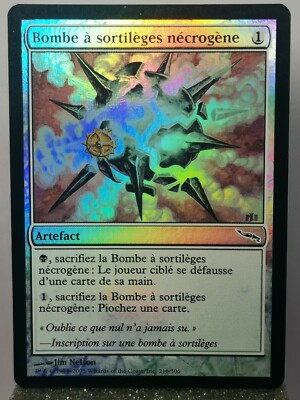Magic - MTG - FOIL Mirrodin Necrogen Spell Bomb - Common Artefact - NM
