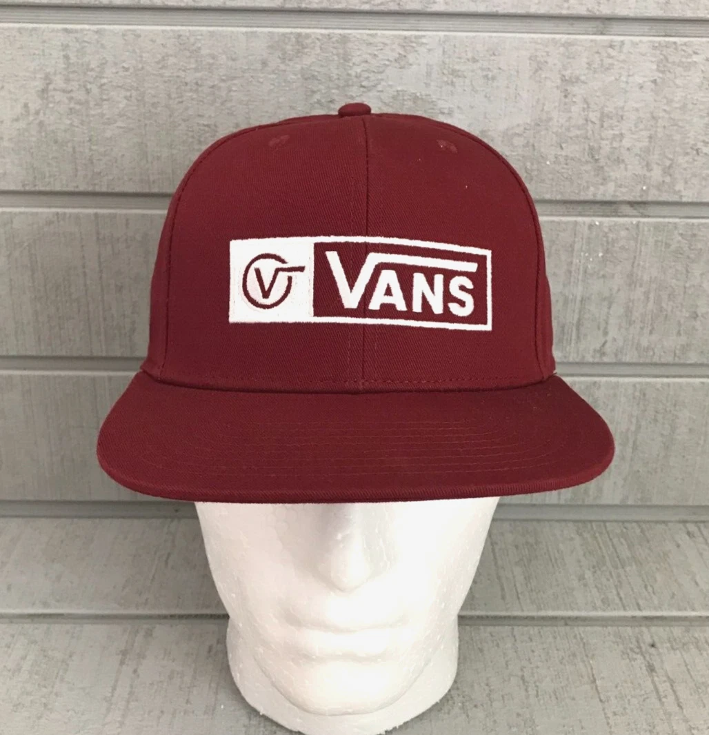 Cappello con cappuccio da parete VANS ~ logo ricamato ~ fattura piatta ~ snapback regolabile