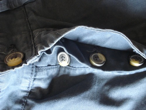 THREADBARE BLUE COTTON BUTTON FLY POCKETS UK 34 WAIST - Picture 14 of 15
