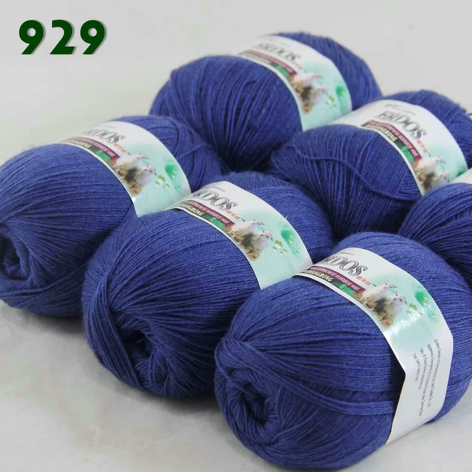 AIPYARN 6 madejas X 50 g ENCAJE hilo de ganchillo acrílico lana cachemir tejido a mano 29 Foto 2 de 4