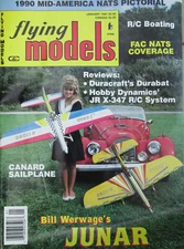 Bill Werwage's Junar CL Stunt Model Airplane Plans, Flying Models CF846 Jan 1991