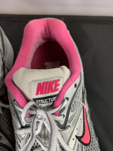 Women’s size 11 Nike Zoom Structure 12 gray pink shoes sneakers V - Picture 5 of 13