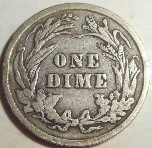 1908 Barber Dime, Estate Sale, Ships FREE - Imagen 2 de 2