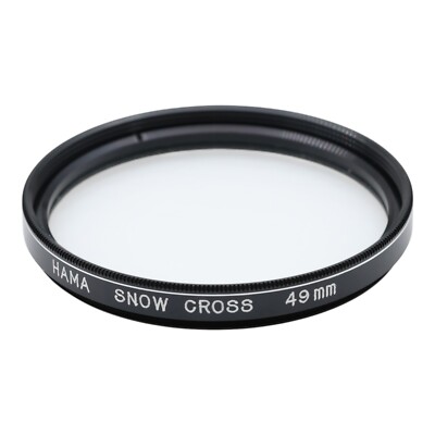 Hama Gitterfilter Snow Cross  6 x (Star) M49 49mm 49 mm
