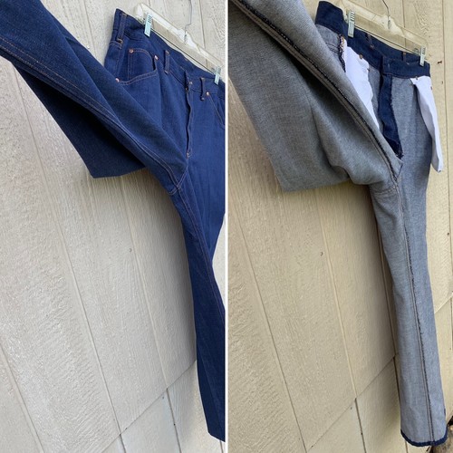 vintage Lee Jeans Lee Rider Boot Cut Flare Talon 42 zipper 38 X 32.5 - Picture 8 of 24