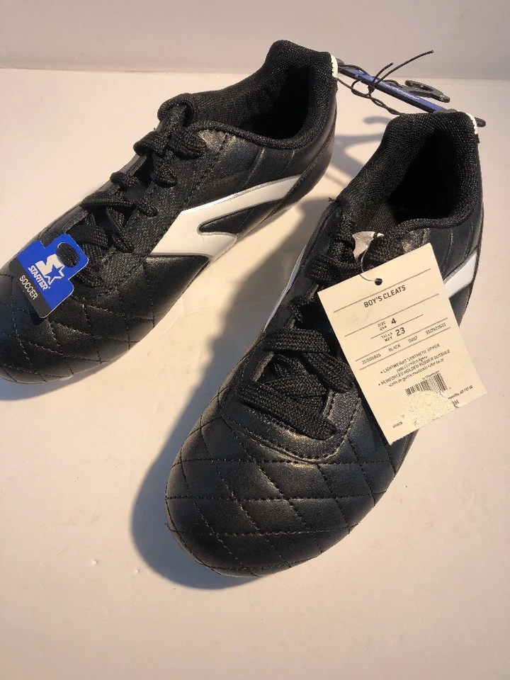Starter Black & White Soccer Shoes Cleats Size 4 - Image 2 of 4