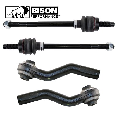 Bison Performance 4pc Rear Steering Tie Rod End Kit For Buick Pontiac Saturn AWD