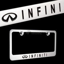 X1 For Nissan Infiniti Chrome Plated Brass License Plate Frame With Free Gift X1 For Nissan Infiniti Chrome Plated Brass License Plate Frame With Free Gift