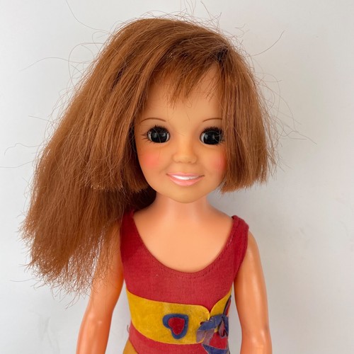 Rara giacca patchwork bambola Crissy 1971 ideale e capelli corti che crescono 18" - Foto 15 di 16