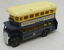LLEDO DAYS GONE DG-15 DOUBLE DECKER BUS Van Houten's Cocoa 1932 AEC Regent Bus