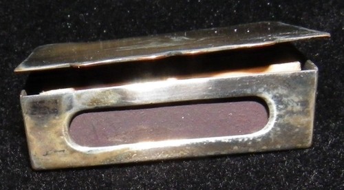 Soporte para caja de fósforos de plata de ley - Imagen 2 de 6
