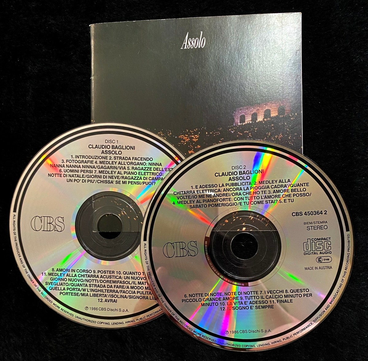 ゴールドディスク‼️CLAUDIO BAGLIONI e tu CD