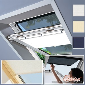 Velux Set Sichtschutzrollo mit Haltekrallen Hitzeschutz-Markise ROP GGL GHL