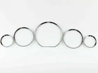 Premium Chrome Plated Tacho Dial Gauge Ring Trim For Mercedez Benz W140 S-Class