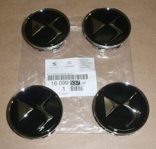 4x cache moyeu noir jantes alliage DS 3 DS4 DS 5 1609953780 98012784XY d'origine