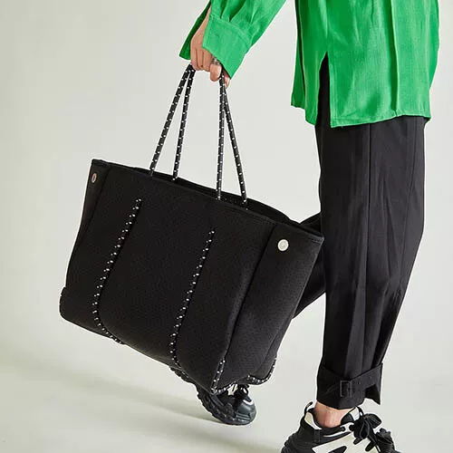 Large Beach Bag, thick punched bonded Neoprene Tote Bag, Outdoors Travel TB7080 - Picture 19 of 52