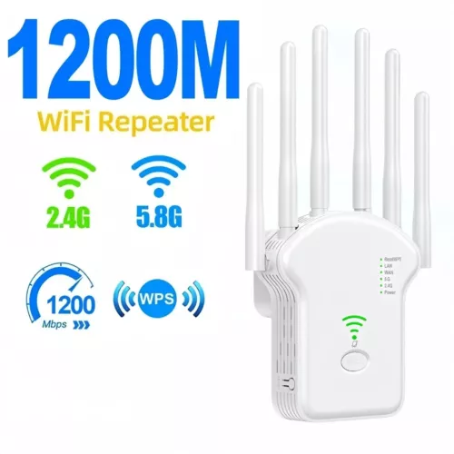 Wifi Range Internet Extender 1200Mbps 5G WLAN Repeater Signalverstärker Router - Bild 1 von 14