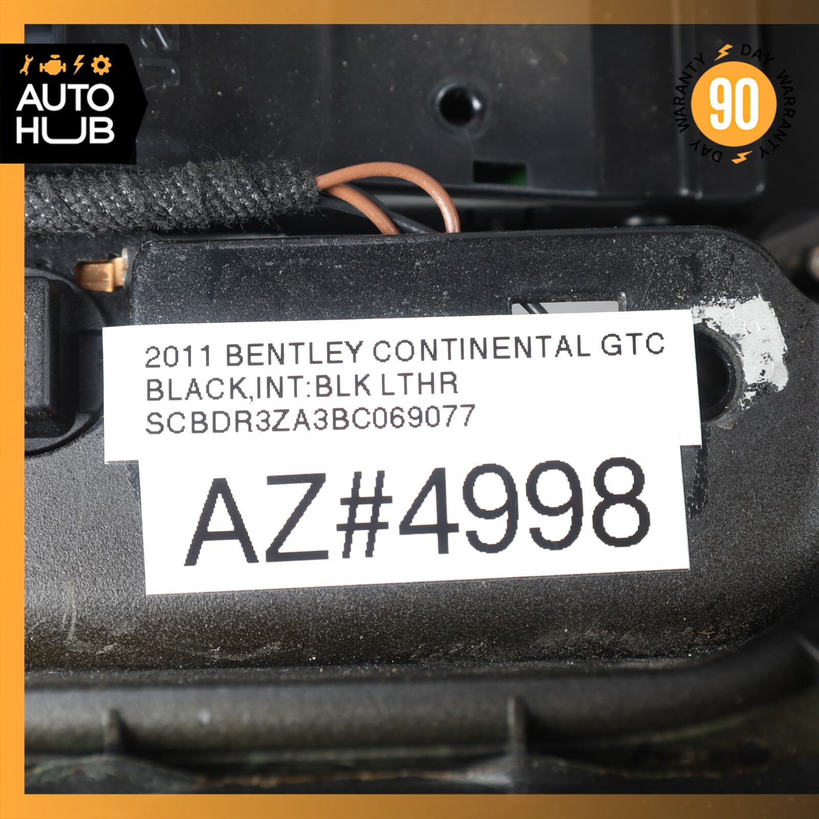 07-11 Bentley Continental GTC Convertible Overhead Dome Light Control OEM 59k