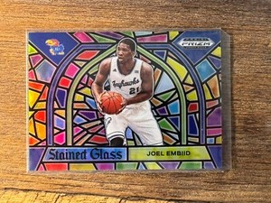 Joel Embiid Stained Glass SSP - 2021 Prizm Draft Picks #15 (Case Hit)