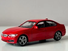 BMW 335i Germany Sports Car Model Toy Diecast Red 1:43 Scale Welly