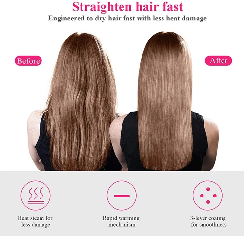 4 in One Hot Air Brush One-Step Hair DAnti-Frizz Blowout Straighten Curling Comb - Picture 13 of 15