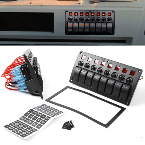 3in1 Schalttafel Sicherung Schalter Schaltpanel Für Marine Auto Boot DC 12V/24V - Bild 1 von 17