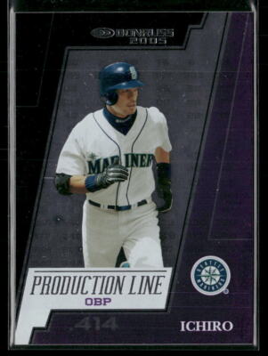 2005 Donruss #PL-6 Ichiro Suzuki Production Line OBP #/414 | eBay