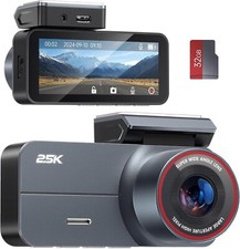 Dash Cam 2.5K QHD, 3.39" IPS Dash Camera for Cars with 32GB Card 160  Wide Angle
