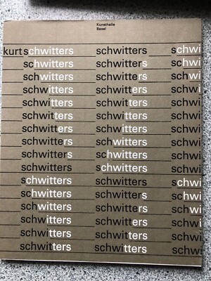 kurt schwitters , dada , Katalog Kunsthaus Basel 1971