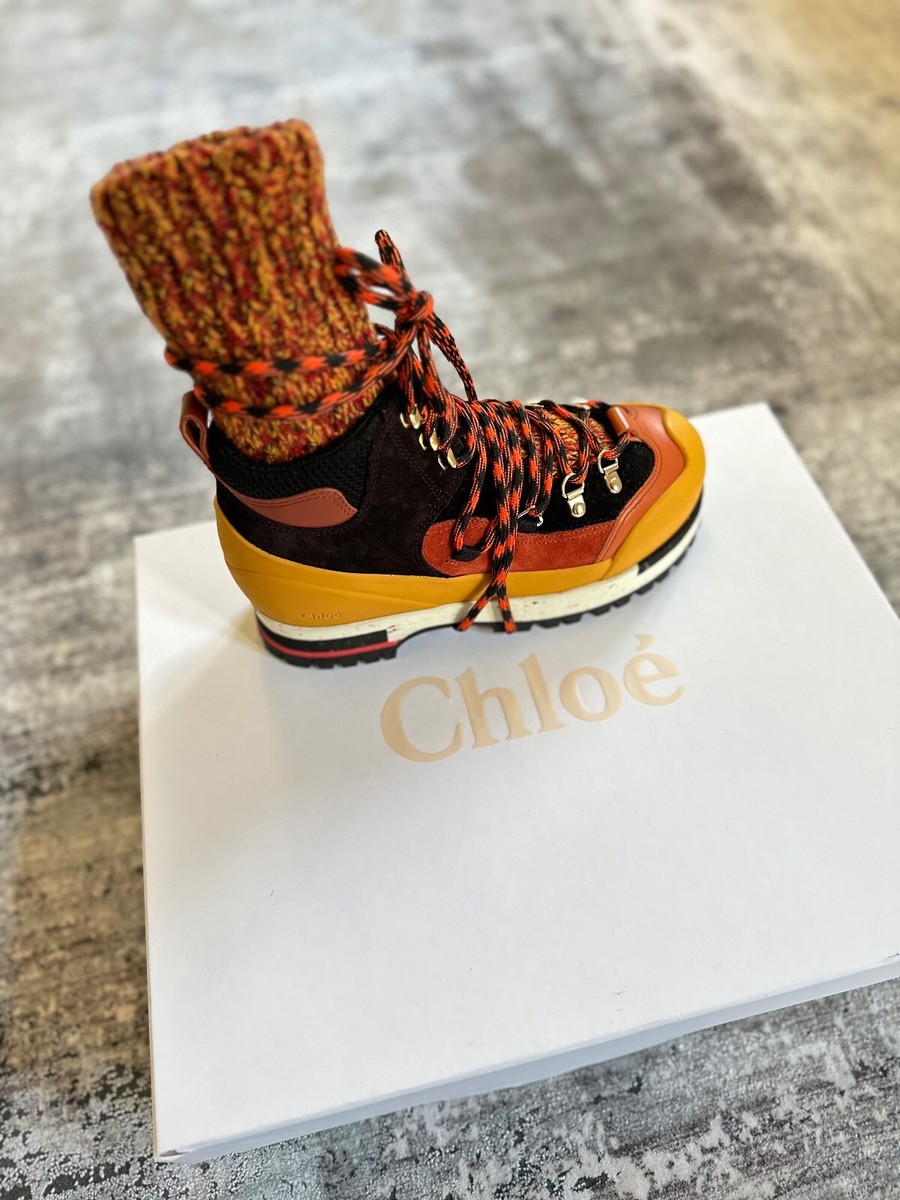 スニーカー CHLOE Women Sneakers CHC25U00RSA 619 RED Chloé Nama Sneaker in Obscure red | Chloé US