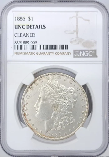 NGC Morgan Silver Dollar 1886 $1 United States Unc Details American US Coin
