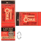 Vintage Matchbook Cover Koppers Coke coal 1940s Johnny Bulla Golf Ball Diamond