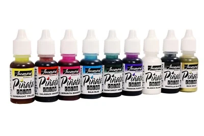 JACQUARD Pinata Alcohol Inks for Epoxy Resin, Glass, Metal, Plastic, Ceramic, Yupo