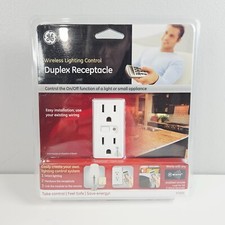 GE Duplex Receptacle Wireless Lighting Control Z-Wave Remote Capability 45605
