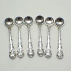 Strasbourg Salt Spoons Set of 6 Gorham Sterling Silver 1897 No Mono