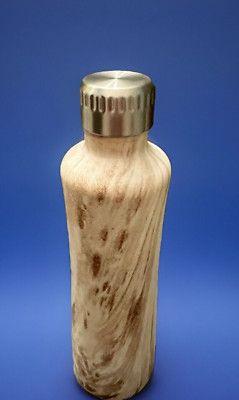 The Coffee Bean & Tea Leaf Stainless Steel Water Drink Bottle Brown Marble 16oz
