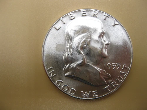 1953 Franklin Half Dollar Ch/Gem BU with FBL!! #2212502