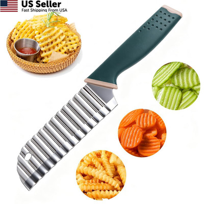 Suuker Crinkle Cut Knife, Cutter for Veggies, Potato 4.7'', Style1