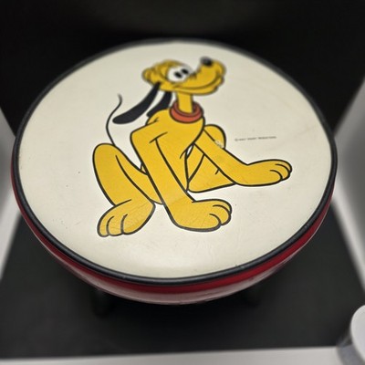 2 Vintage Walt Disney Pluto Stools