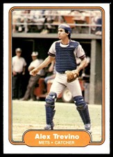 Alex Trevino 1982 Fleer #540 New York Mets MLB READ FREE SHIPPING AutographDen