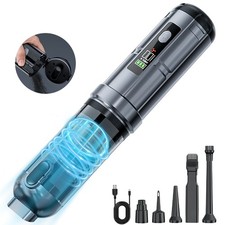 16000PA Car Vacuum Cleaner, Cordless Handheld 4-in-1 Vacuum and Air Pump Grey