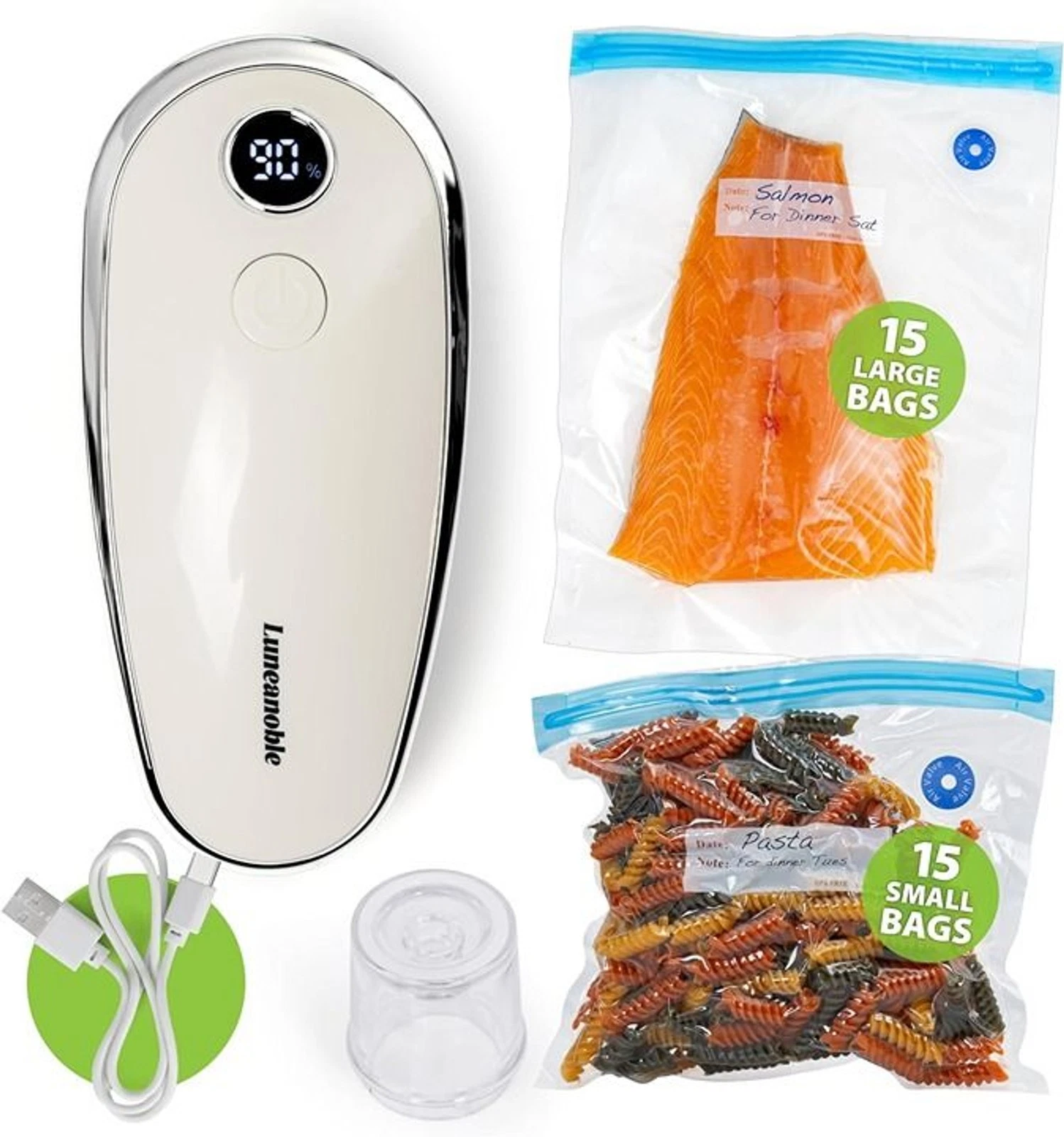 Compact Portable Vacuum Sealer for Food, Handheld Vacuum Sealer