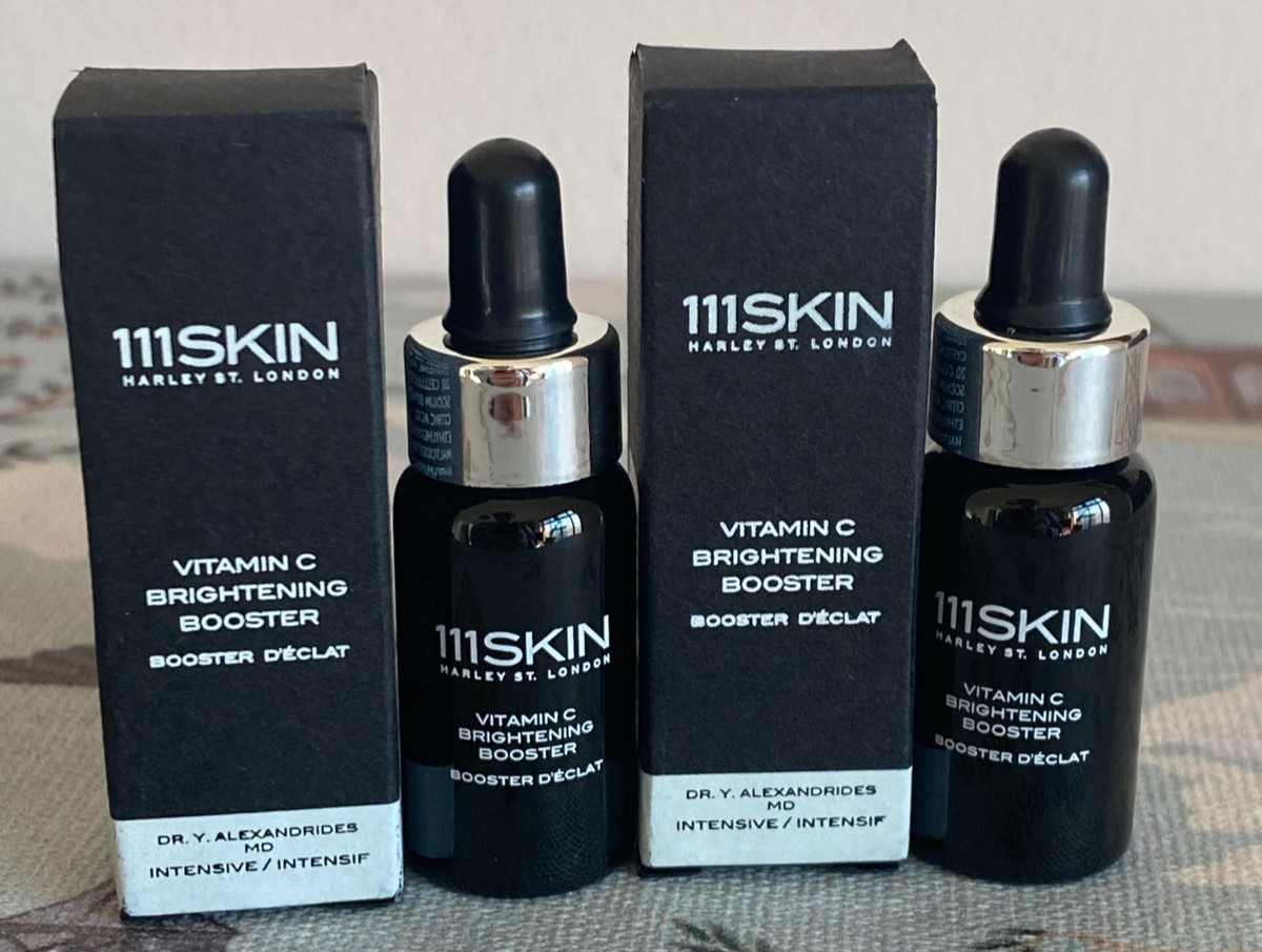 111Skin Vitamin C Brightening Booster 10ml (2x5ml Minis) NWB Unused Worth £55