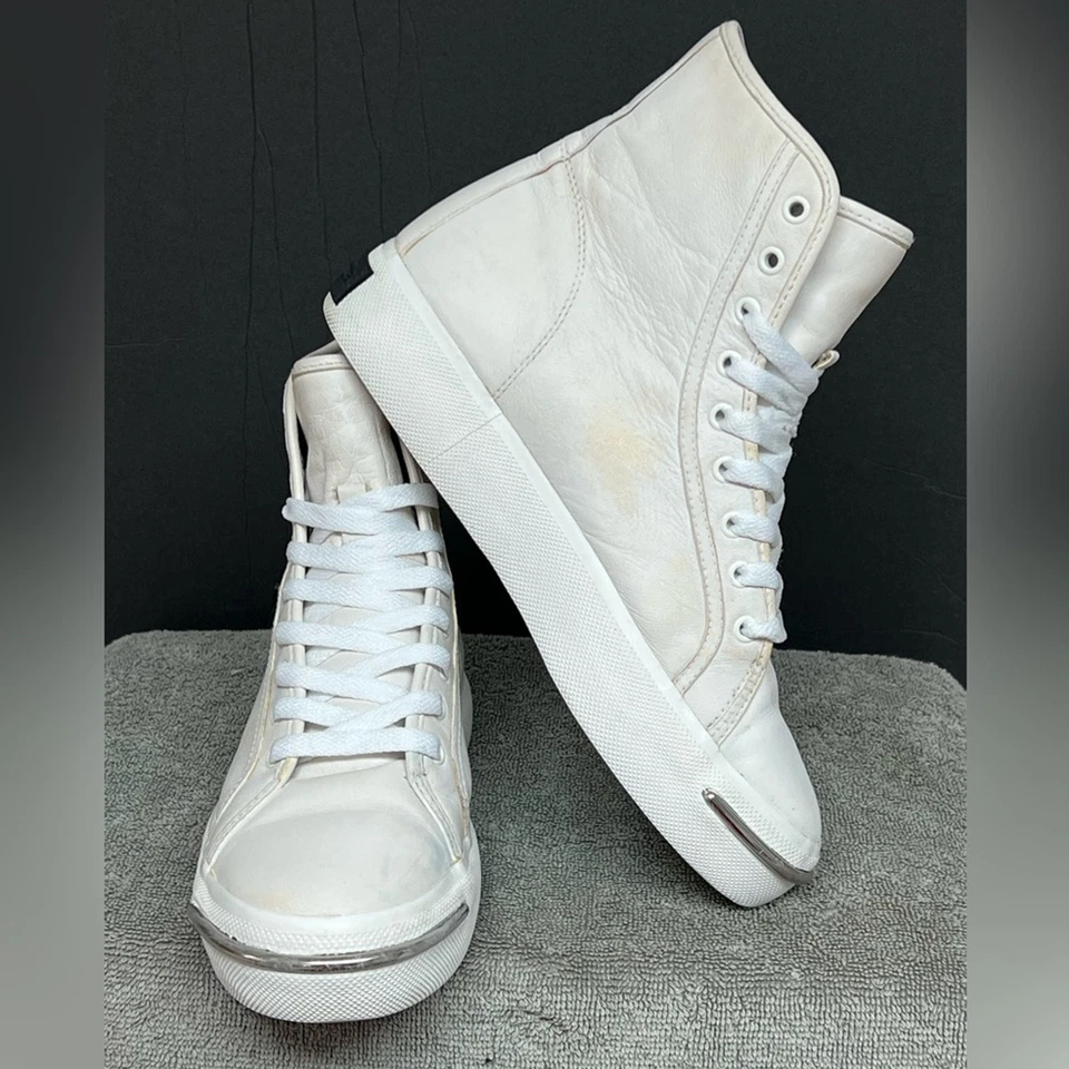 Sapato Alexander Wang Couro PIA Plataforma Alta Creme Tamanho 7 Reg $395 AUTÊNTICO - Imagem 3 de 4