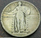 US 1924 Standing Liberty Quarter  **