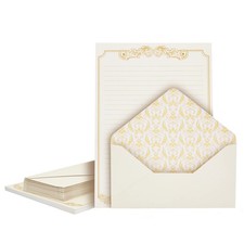 Letter Paper Envelopes Set - 60 Sheets 7.2 x 10.2 In 30 Ivory Envelopes...