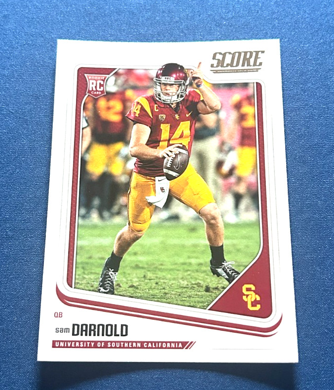 2018 Score Football Sam Darnold Rookie Card #349 Set Break NM